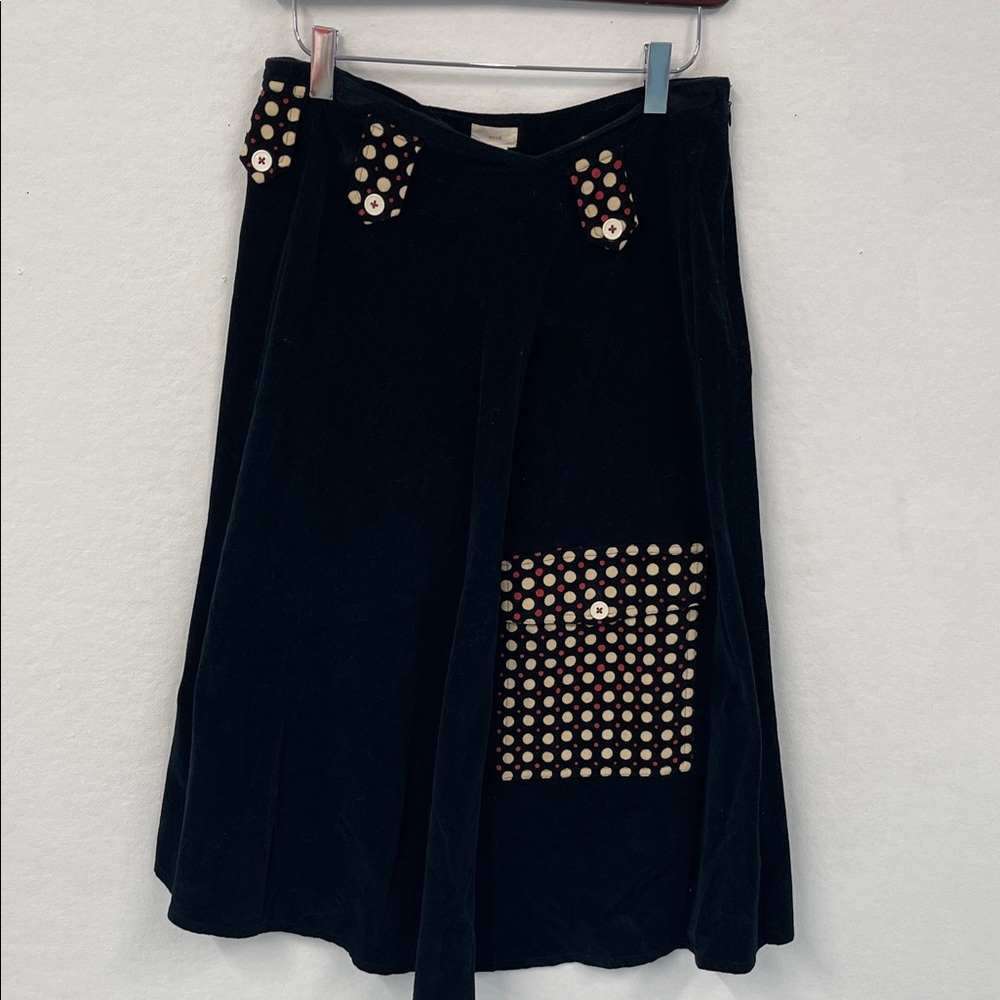 Snak Anthropologie A Line Patch Pocket Skirt
